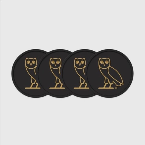 Black OVO Coaster Set - Picture 7 of 8